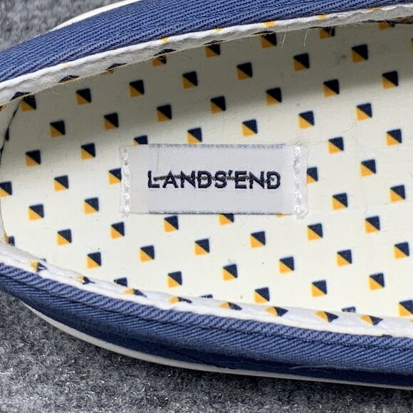Lands End Canvas Boating Shoe Women 10 NWOB Blue Lace Up - Picture 6 of 11